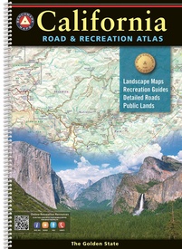 Wegenatlas California Road & Recreation Atlas | A3 Formaat | Ringband | Benchmark Maps