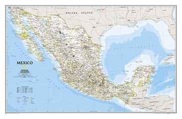 Wandkaart 02295 Mexico | 88 x 57 cm | National Geographic