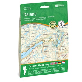 Wandelkaart 3045 Topo 3000 Dalane | Nordeca