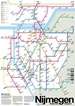 Wandkaart - Stadsplattegrond Nijmegen Metro Transit Map - Metrokaart | Victor van Werkhoven