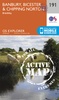 Wandelkaart - Topografische kaart 191 OS Explorer Map | Active Banbury / Bicester / Chipping Norton | Ordnance Survey