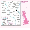 Wandelkaart - Topografische kaart 155 Landranger Bury St Edmunds, Sudbury & Stowmarket | Ordnance Survey