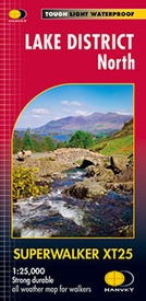 Wandelkaart Lake District Noord | Harvey Maps