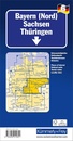 Wegenkaart - landkaart 6 Bayern (Nord) Sachsen Thüringen | Kümmerly & Frey