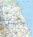 Wegenkaart - landkaart 8 Road Map Britain North of England & Scottish Borders | AA Publishing