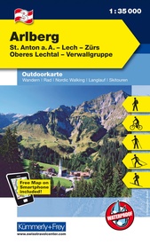 Wandelkaart 3 Outdoorkarte AT Arlberg | Kümmerly & Frey