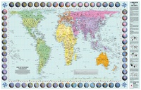 World Peters Projectie poster | 83 x 52 cm