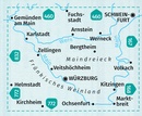 Wandelkaart 166 Würzburg Maindreieck | Kompass