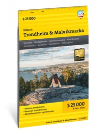 Wandelkaart Stikart Trondheim & Malvikmarka | Noorwegen | Calazo
