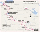 Fietsgids Europaradweg R1 deel 5: St. Petersburg - Moskou | IS Radweg