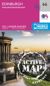 Wandelkaart - Topografische kaart 66 Landranger Active Edinburgh | Ordnance Survey