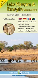 Wegenkaart - landkaart Wandelkaart Lake Manyara en Tangarire NP - Tanzania | Harms IC Verlag