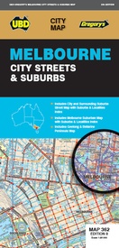 Stadsplattegrond 362 Melbourne City Streets & Suburbs | UBD Gregory's