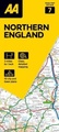 Wegenkaart - landkaart 7 Road Map Britain Northern England | AA Publishing