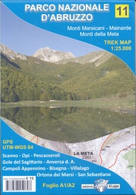 Wandelkaart 11 Abruzzo - Abruzzen - Monti Marsicani - Mainarde - Valle del Giovenco - Monti della Meta | Edizione il Lupo