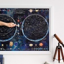 Poster - Wandkaart Stars & constellations glow in the dark 84.1 x 59.4 cm | Maps International