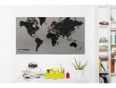 Wereldkaart Pin world Black Large 124 x 66 cm | Palomar Wereldkaart Pin World Black Small | Palomar