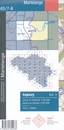 Topografische kaart - Wandelkaart 65/7-8 Topo25 Martelange | NGI - Nationaal Geografisch Instituut