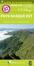 Wandelkaart 2 Pays Basque Est | Rando Editions