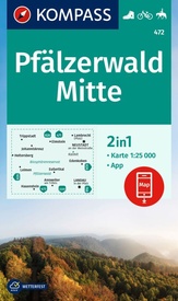Wandelkaart 472 Pfälzerwald Mitte | Kompass