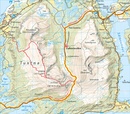 Wandelkaart Turkart Fjordruta | Noorwegen | Calazo