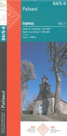 Topografische kaart - Wandelkaart 64/5-6 Topo25 Rochehaut - Paliseul | NGI - Nationaal Geografisch Instituut