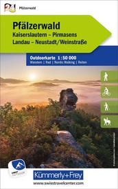 Wandelkaart 24 Outdoorkarte Pfälzerwald | Kümmerly & Frey