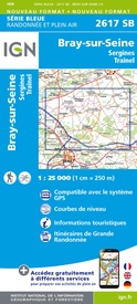 Wandelkaart - Topografische kaart 2617 SB - Serie Bleue Bray-sur-Seine | IGN - Institut Géographique National