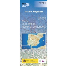 Topografische kaart 1079-II Isla de Alegranza (Lanzarote) | CNIG - Instituto Geográfico Nacional