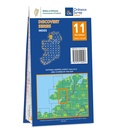 Topografische kaart - Wandelkaart 11 Discovery Donegal (S) | Ordnance Survey Ireland