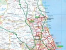 Wegenkaart - landkaart 8 Road Map Britain North of England & Scottish Borders | AA Publishing