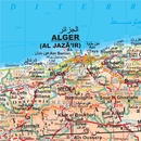 Wegenkaart - landkaart Algeria - Algerije | Gizi Map