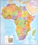 Wandkaart Afrika Politiek, 100 x 120 cm | Maps International