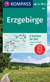 Wandelkaart 866 Erzgebirge | Kompass