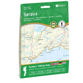 Wandelkaart 3048 Topo 3000 Sørøaya - Soroya | Nordeca