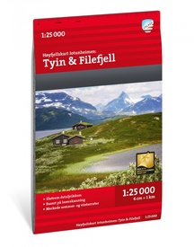 Wandelkaart Hoyfjellskart Jotunheimen: Tyin & Filefjell | Noorwegen | Calazo