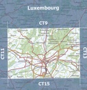 Topografische kaart - Wandelkaart CT12 CT LUX Luxembourg | Topografische dienst Luxemburg