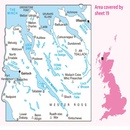 Wandelkaart - Topografische kaart 019 Landranger Gairloch & Ullapool, Loch Maree | Ordnance Survey
