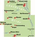 Fietskaart ADFC Regionalkarte Lüneburger Heide | BVA BikeMedia