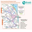 Wandelkaart - Topografische kaart OL40 OS Explorer Map The Broads | Ordnance Survey