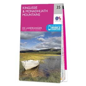 Wandelkaart - Topografische kaart 035 Landranger Kingussie and Monadhliath Mountains | Ordnance Survey