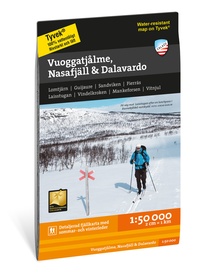 Wandelkaart Fjällkartor 1:50.000 Vuoggatjålme - Nasafjäll - Dalavardo | Zweden | Calazo