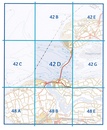 Topografische kaart - Wandelkaart 42D Vrouwenpolder | Kadaster