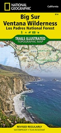 Wandelkaart 814 Topographic Map Guide Big Sur / Ventana Wilderness /CA | National Geographic