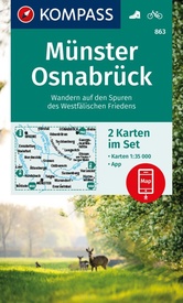 Wandelkaart 863 Münster - Osnabrück | Kompass