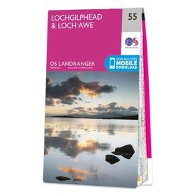 Wandelkaart - Topografische kaart 055 Landranger Lochgilphead & Loch Awe | Ordnance Survey