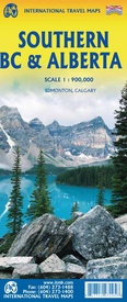 Wegenkaart - landkaart Southern Alberta & Southern British Columbia | ITMB