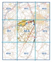 Topografische kaart - Wandelkaart 50A Etten-Leur | Kadaster