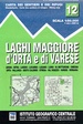 Wandelkaart 12 Laghi Maggiore, d'Orta e di Varese | IGC - Istituto Geografico Centrale