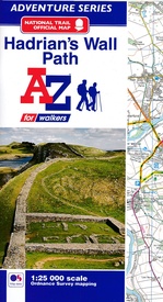 Wandelkaart Adventure Atlas Hadrian's Wall Path | A-Z Map Company